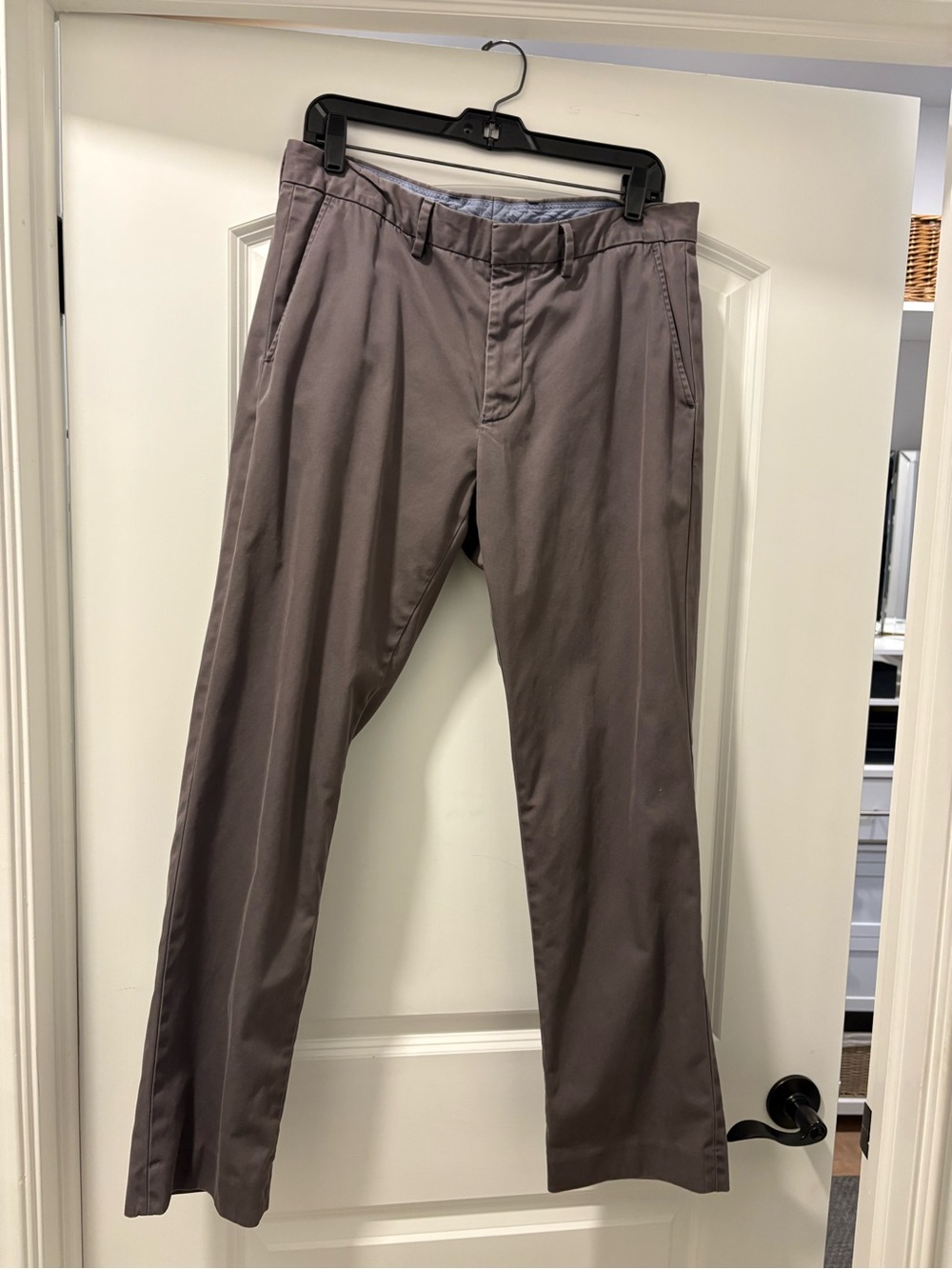 J. Crew Men's Chinos in Taupe Gray
